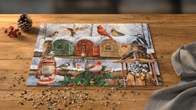 Amazon.com: Ceaco - Winter's Promise - 300 Oversized Piece Jigsaw